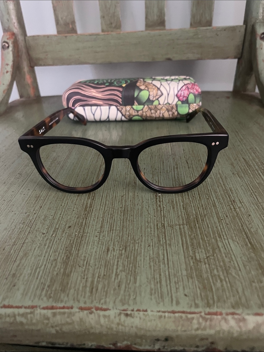 Salt Optics James Glasses Tortoise Matte Blk 47-21-149